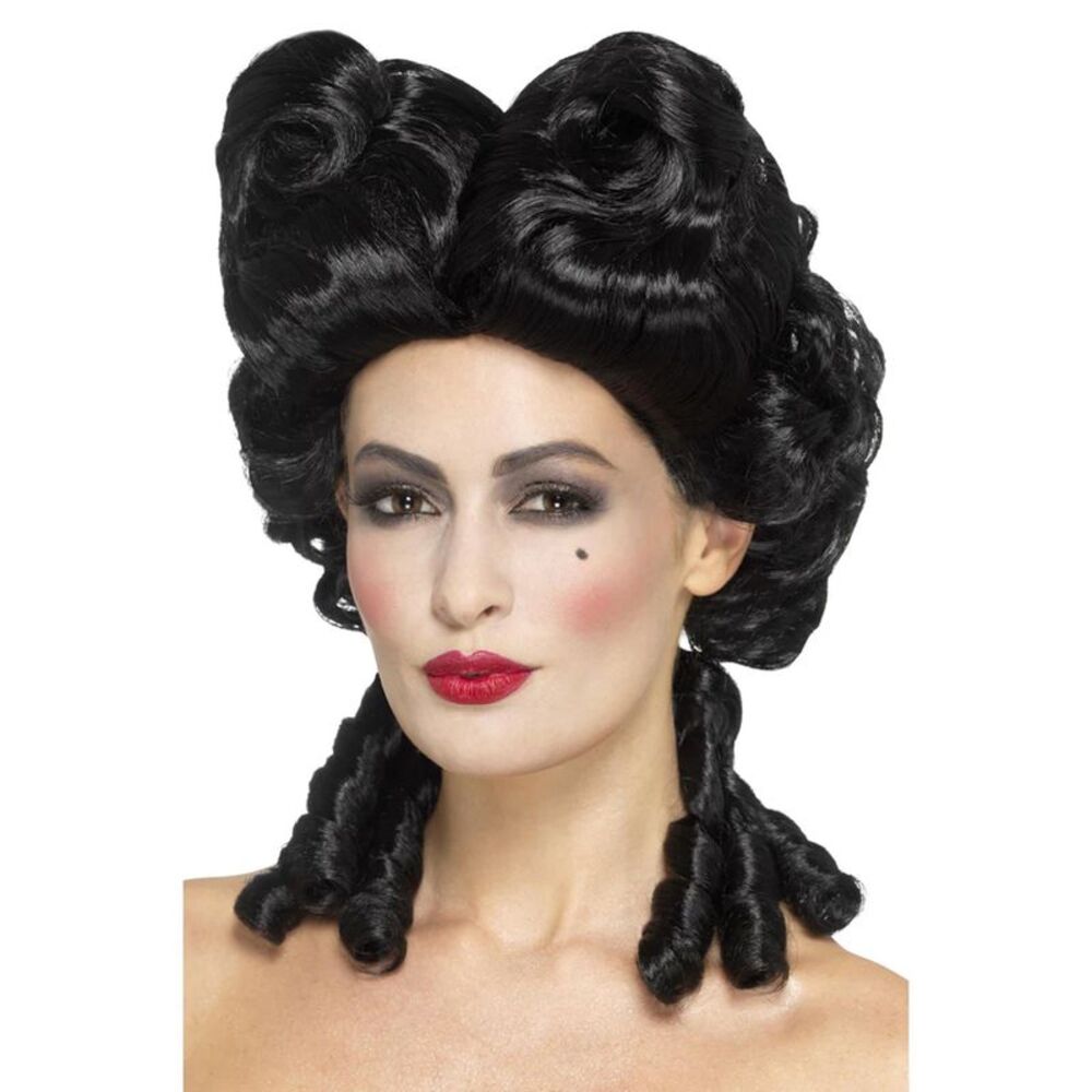 Smiffys Womens/Ladies Deluxe Gothic Baroque Wig / Black
